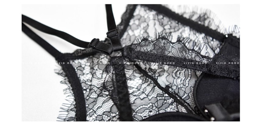 Shang Jelly Bra Set Noyer Lace Underwear Wedding W