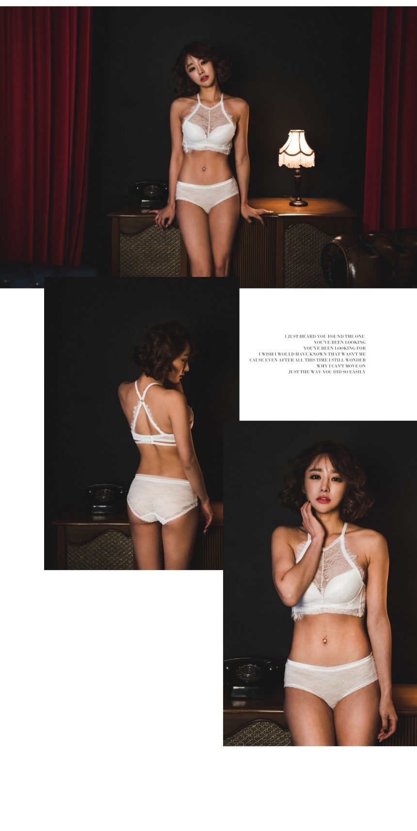 Shang Jelly Bra Set Noyer Lace Underwear Wedding W