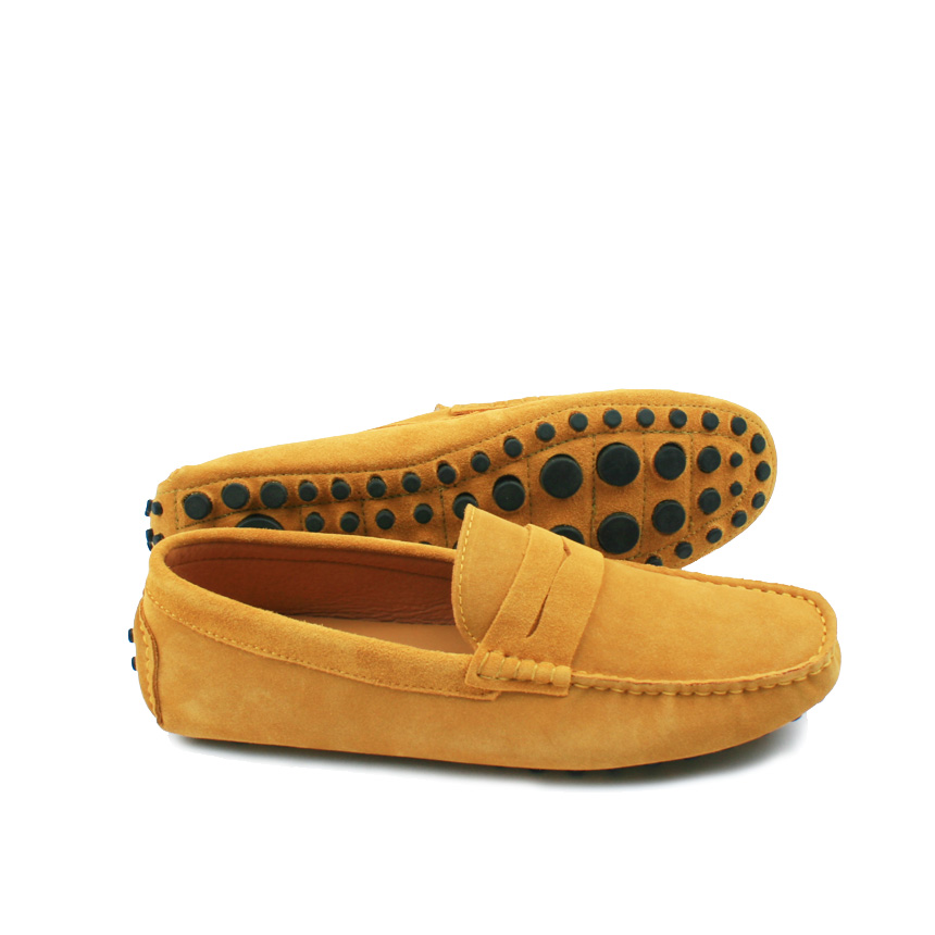 New Macaroon Driving Shoes Unisex Man Female Suede