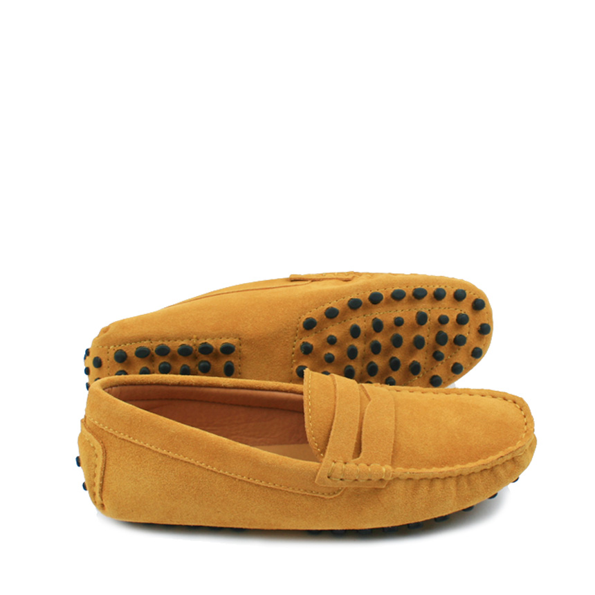 New Macaroon Driving Shoes Unisex Man Female Suede