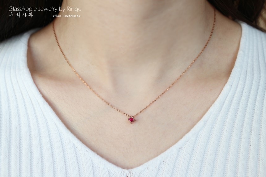 Cubes Birthstone Necklace Earrings 14k Gold