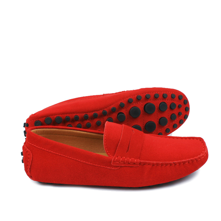 New Macaroon Driving Shoes Unisex Man Female Suede