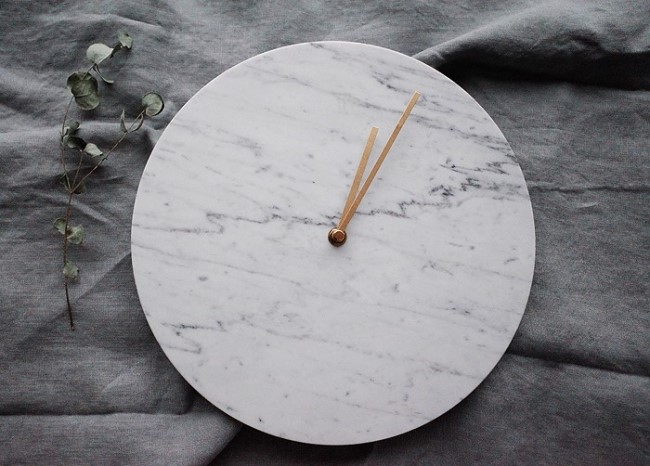 Marble Clock Marble Clock Houses Gifts Decorating 