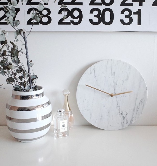Marble Clock Marble Clock Houses Gifts Decorating 