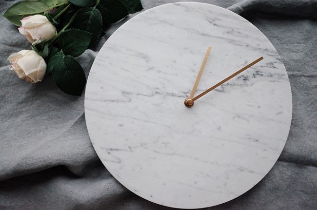 Marble Clock Marble Clock Houses Gifts Decorating 