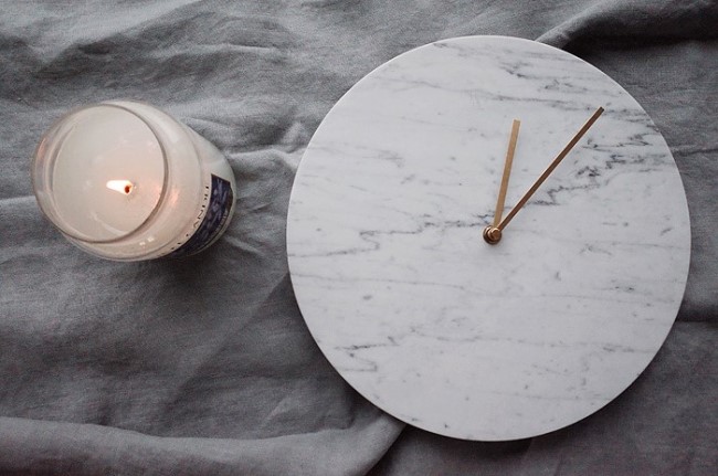 Marble Clock Marble Clock Houses Gifts Decorating 