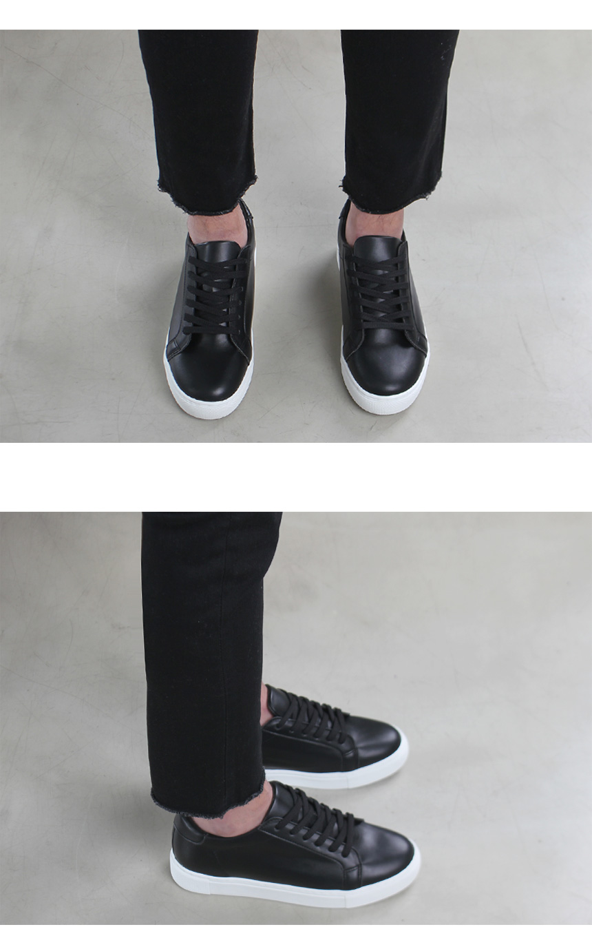 Men Height Shoes Leather Heel Sneakers Men's Sn