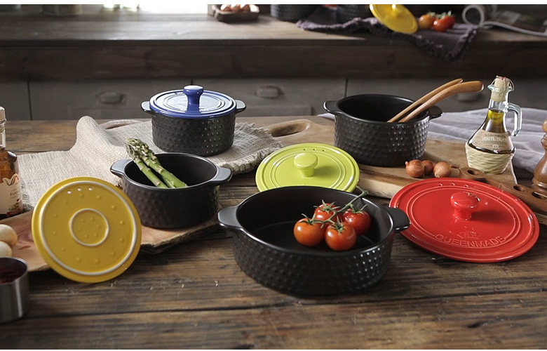 4-piece set of queen-made colorful heat-resistant 