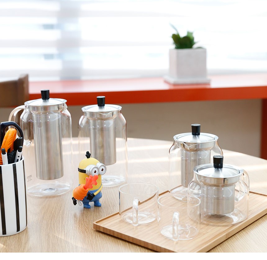 Samao heat-resistant glass tea pot set TIPPOT gift