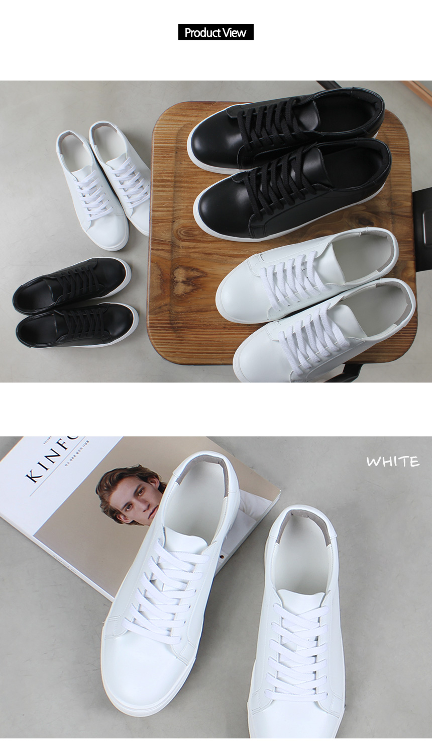 Men Height Shoes Leather Heel Sneakers Men's Sn