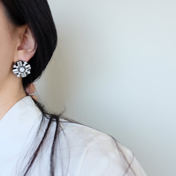 Unicorn bold earrings Antique colorful party girl 