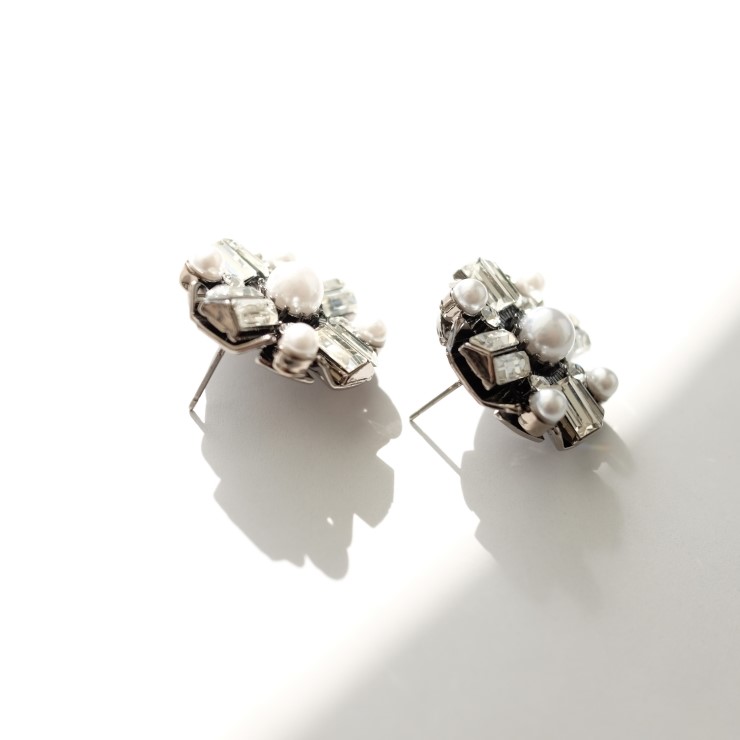 Unicorn bold earrings Antique colorful party girl 