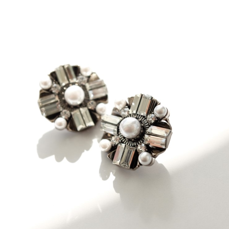 Unicorn bold earrings Antique colorful party girl 