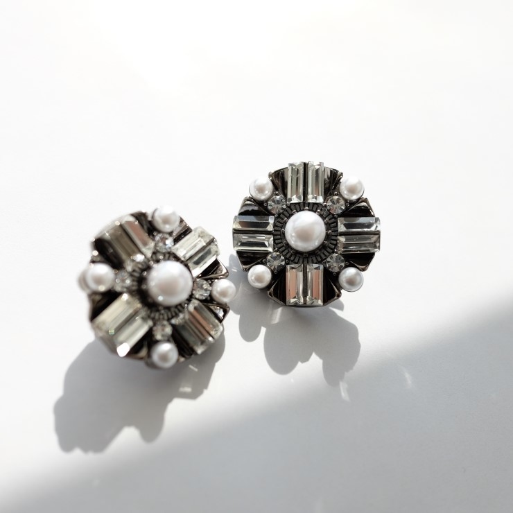 Unicorn bold earrings Antique colorful party girl 