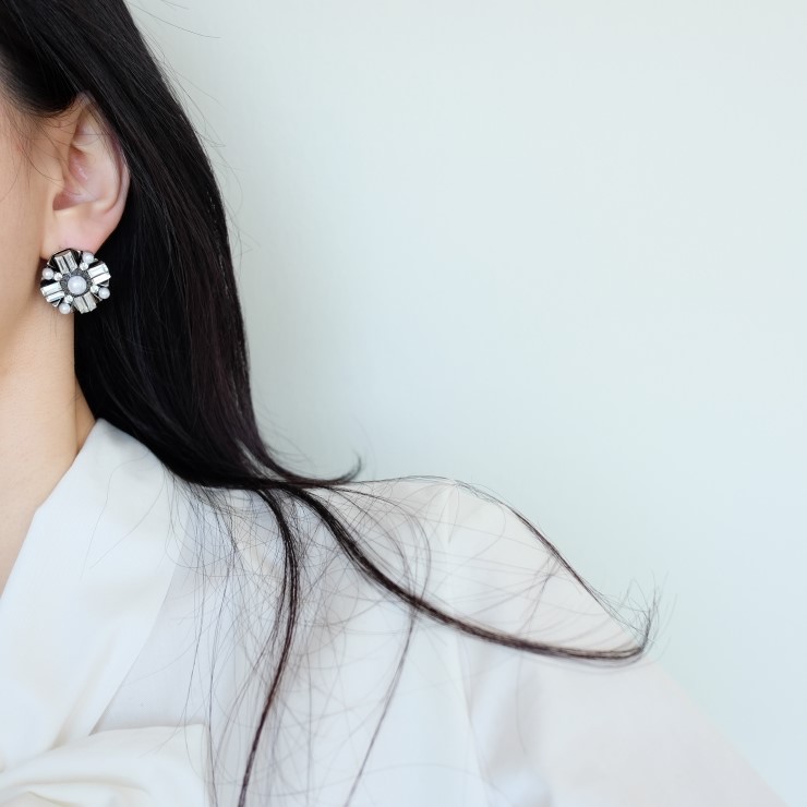 Unicorn bold earrings Antique colorful party girl 