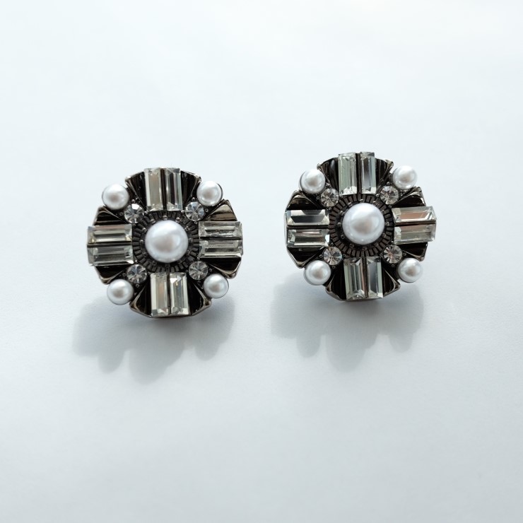 Unicorn bold earrings Antique colorful party girl 