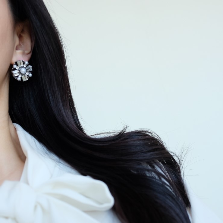 Unicorn bold earrings Antique colorful party girl 