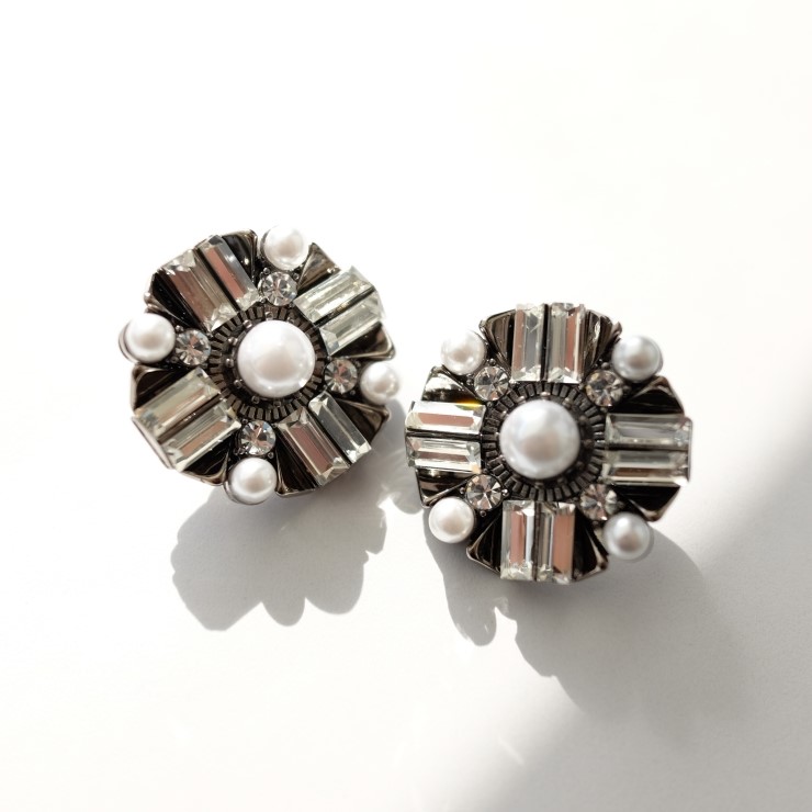 Unicorn bold earrings Antique colorful party girl 