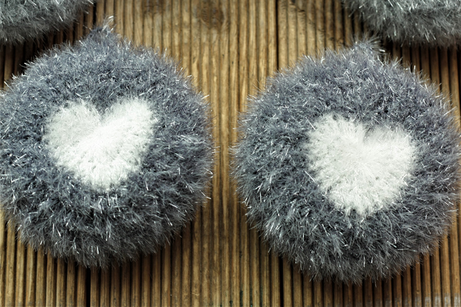 Scrubber Dish Washing Baby Heart Breadcrumbs Set 5