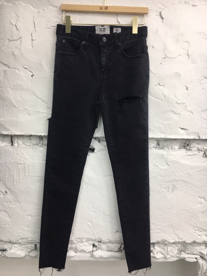 Korea Jeans Pants SQUARE x2 EN BLACK Pants Stern S