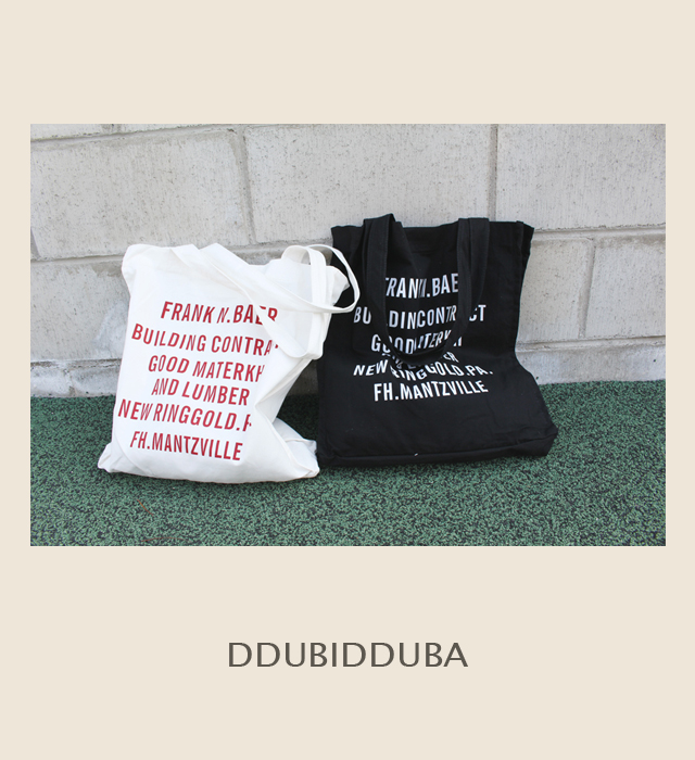 Toubi Touba Big Size Lettering Eco Bag Unisex 20s 