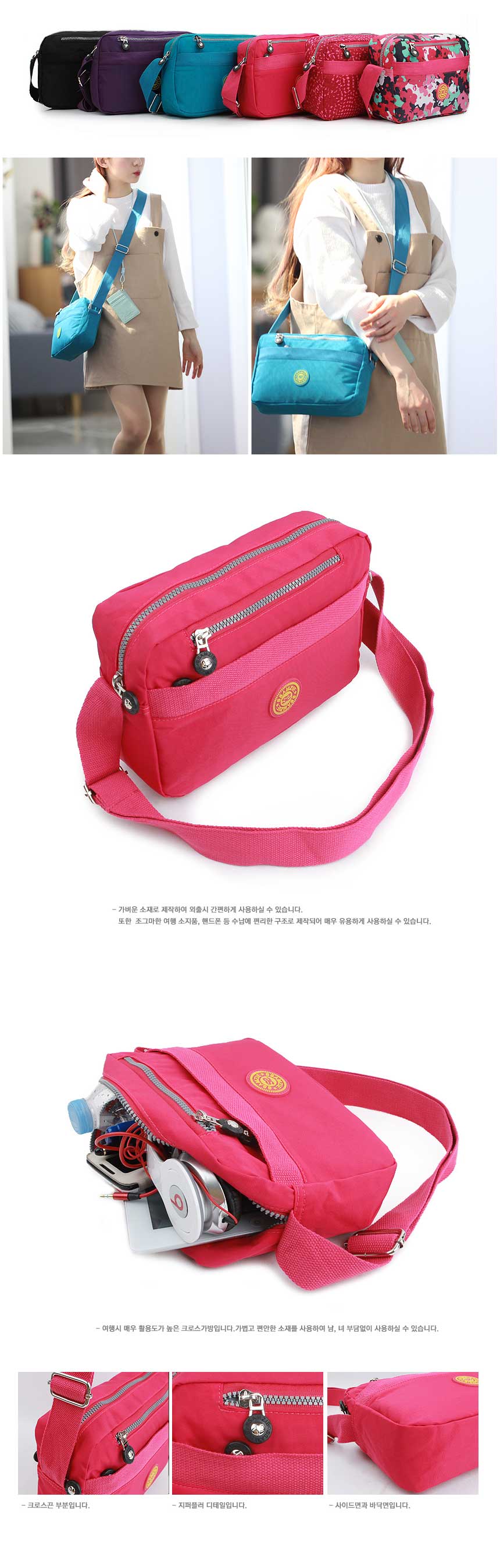 New Ssamzie Women Man Travel Mini Cross Back Passp