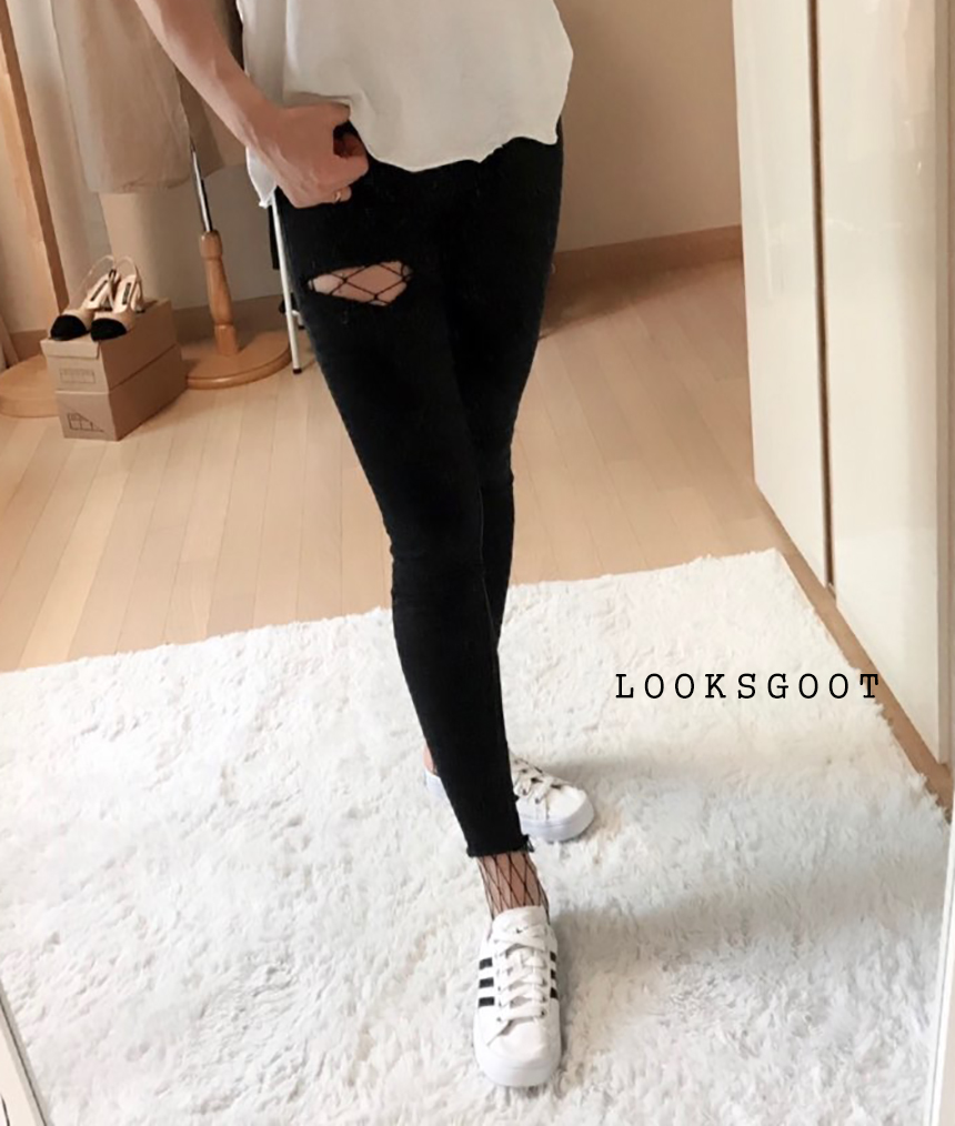 Korea Jeans Pants SQUARE x2 EN BLACK Pants Stern S