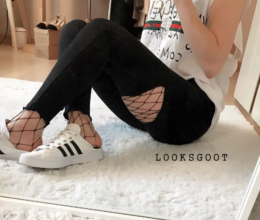 Korea Jeans Pants SQUARE x2 EN BLACK Pants Stern S