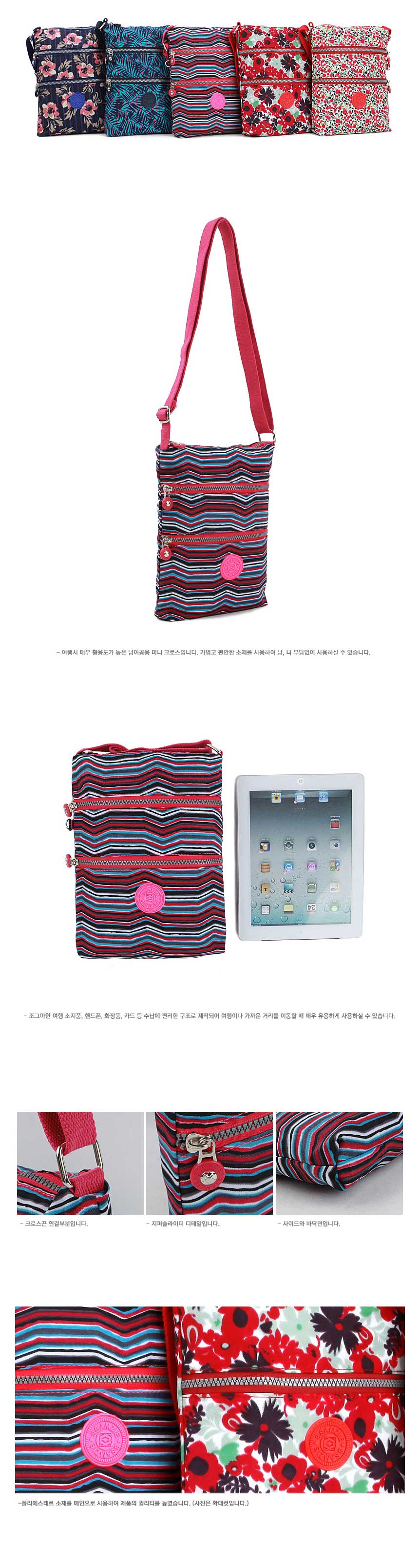 New Ssamzie Women Man Travel Mini Cross Back Passp