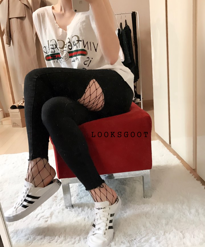 Korea Jeans Pants SQUARE x2 EN BLACK Pants Stern S