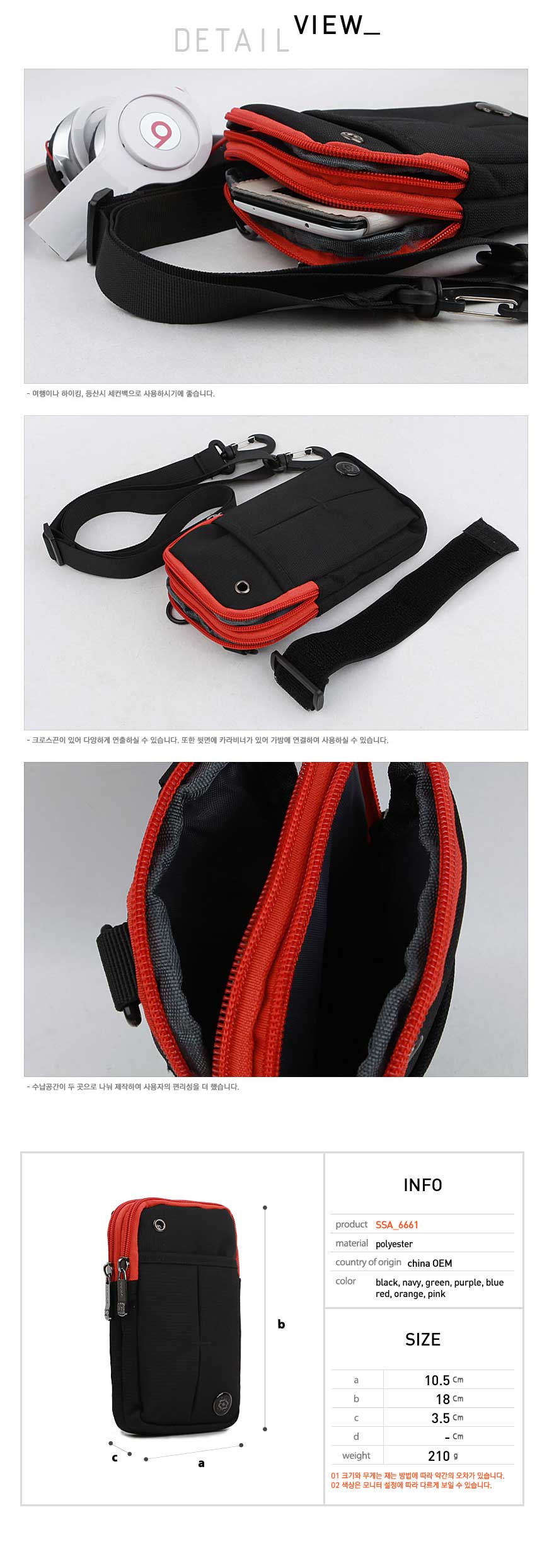 New Ssamzie Women Man Travel Mini Cross Back Passp