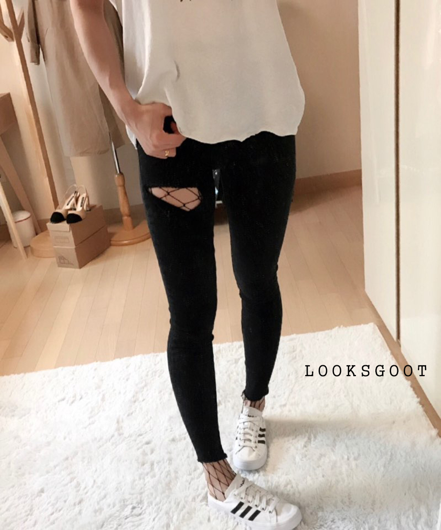 Korea Jeans Pants SQUARE x2 EN BLACK Pants Stern S