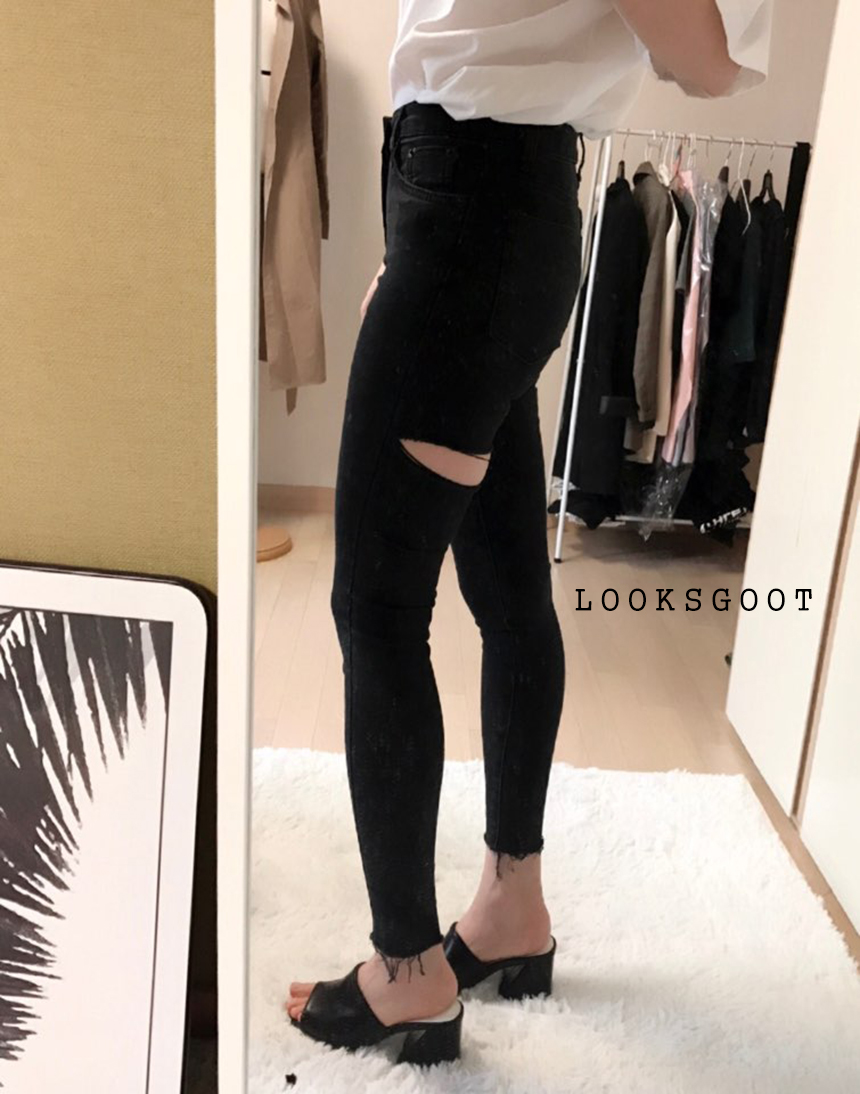 Korea Jeans Pants SQUARE x2 EN BLACK Pants Stern S