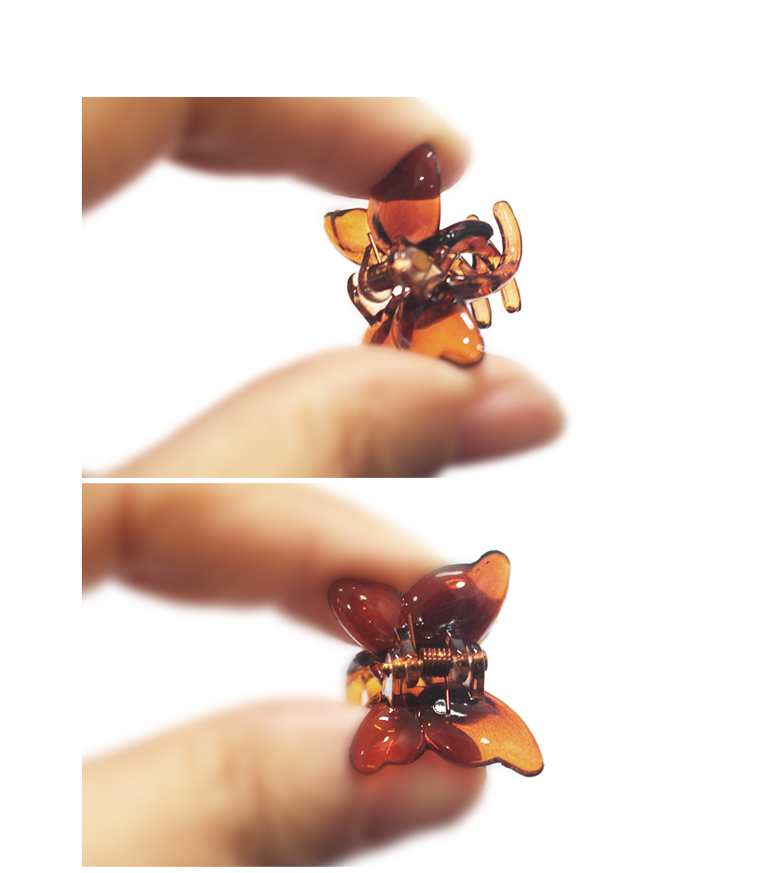 New Simple Butterfly Mini Tong Pins Small Dog Pooh