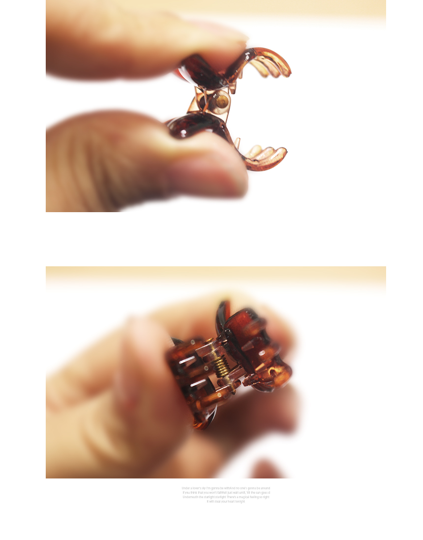 New Simple Butterfly Mini Tong Pins Small Dog Pooh