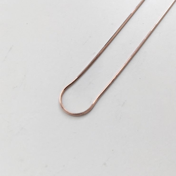 Women's Simple Necklace Women's Gold 14K Twi