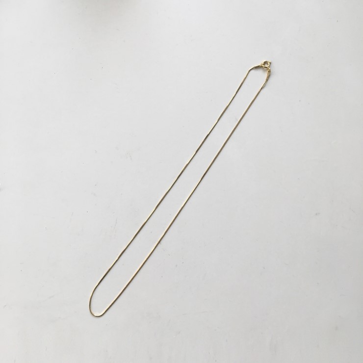 Women's Simple Necklace Women's Gold 14K Twi