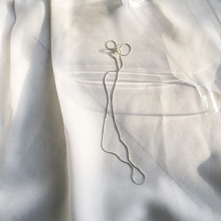 Women's Simple Necklace Women's Gold 14K Twi