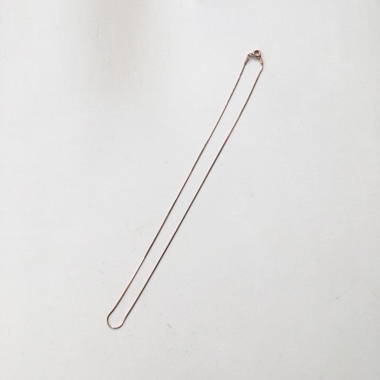 Women's Simple Necklace Women's Gold 14K Twi