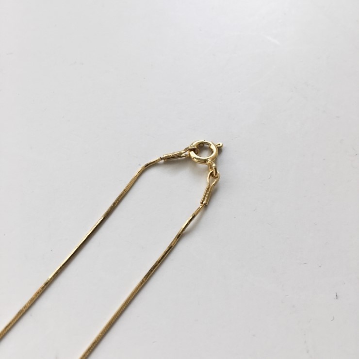 Women's Simple Necklace Women's Gold 14K Twi