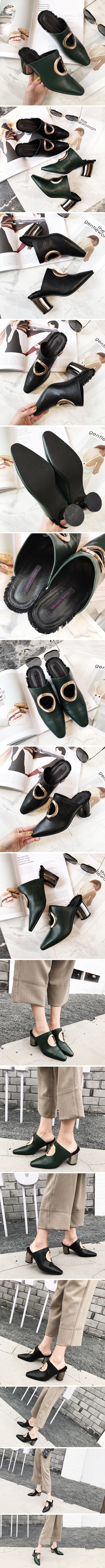 New Tongue Gold ring mule slippers 20 lenders reco