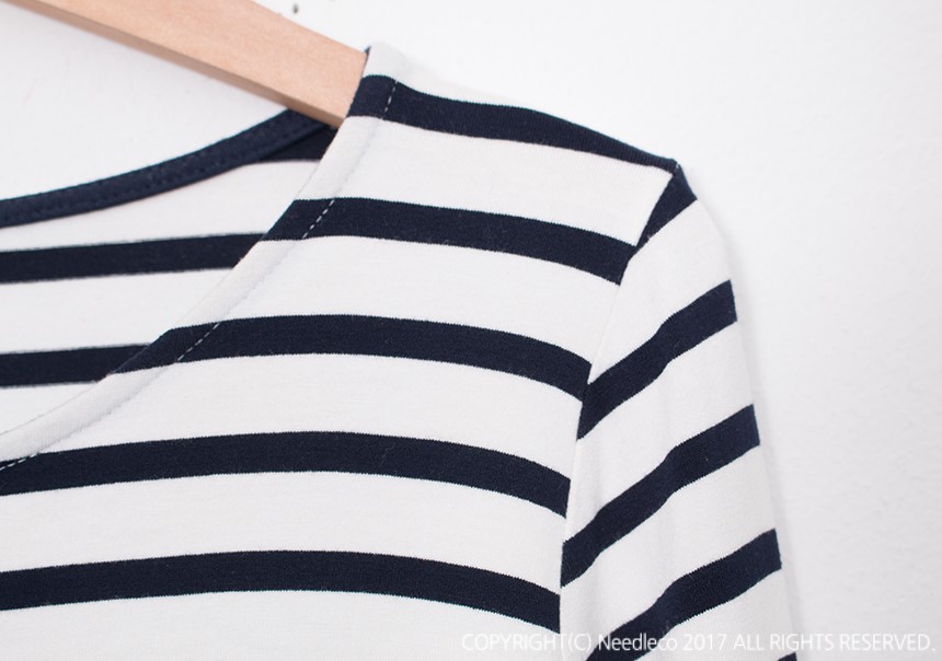 Basic Striped T-shirt 4 Color Petit Girl Tigari T-