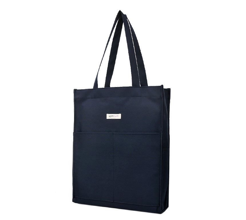 Square side pocket Plain Eco bag Beautiful bag Dai