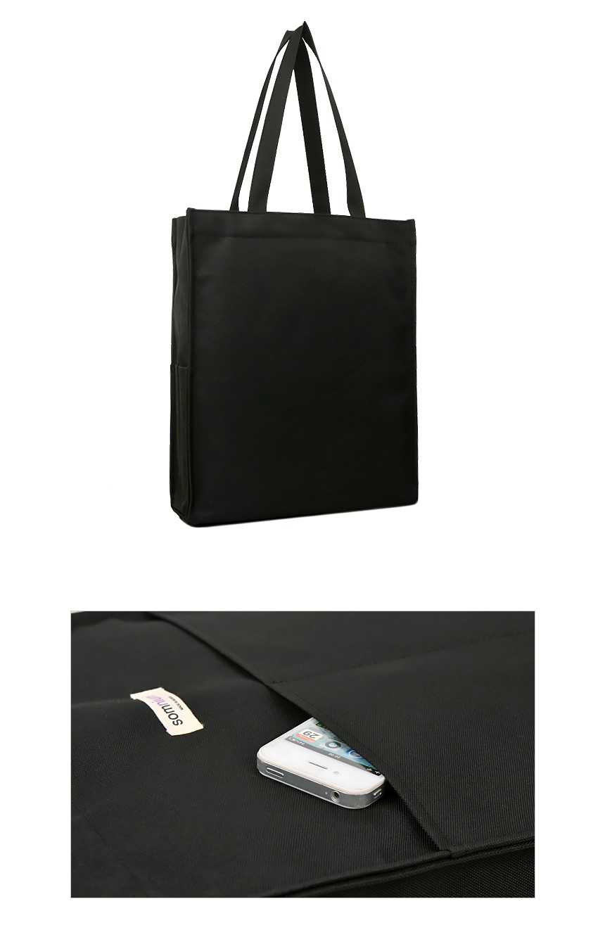 Square side pocket Plain Eco bag Beautiful bag Dai