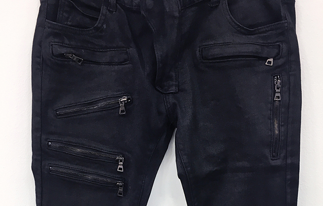 Korea Jeans Pants Zeng Da Shap Men's Zipper Bla