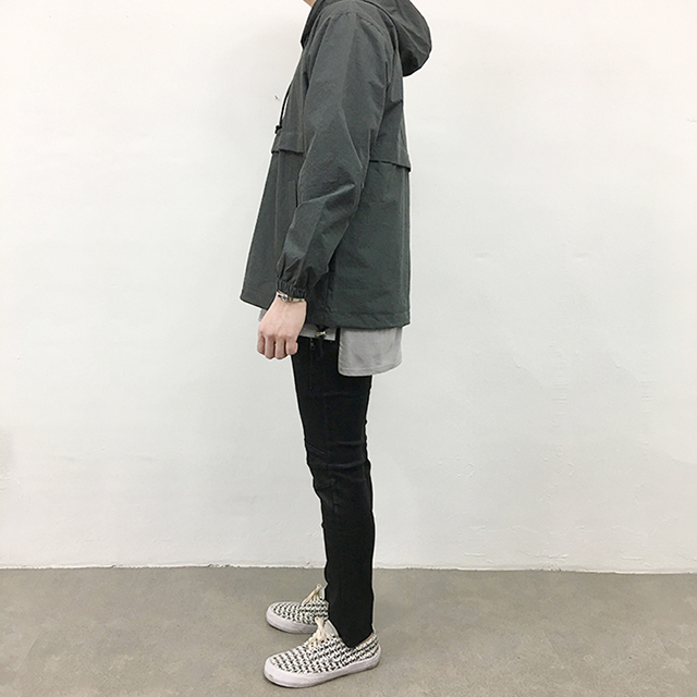 Korea Jeans Pants Zeng Da Shap Men's Zipper Bla