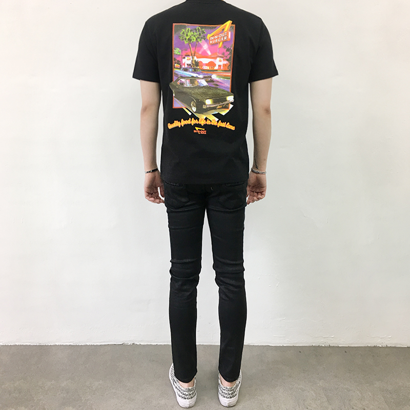 Korea Jeans Pants Zeng Da Shap Men's Zipper Bla