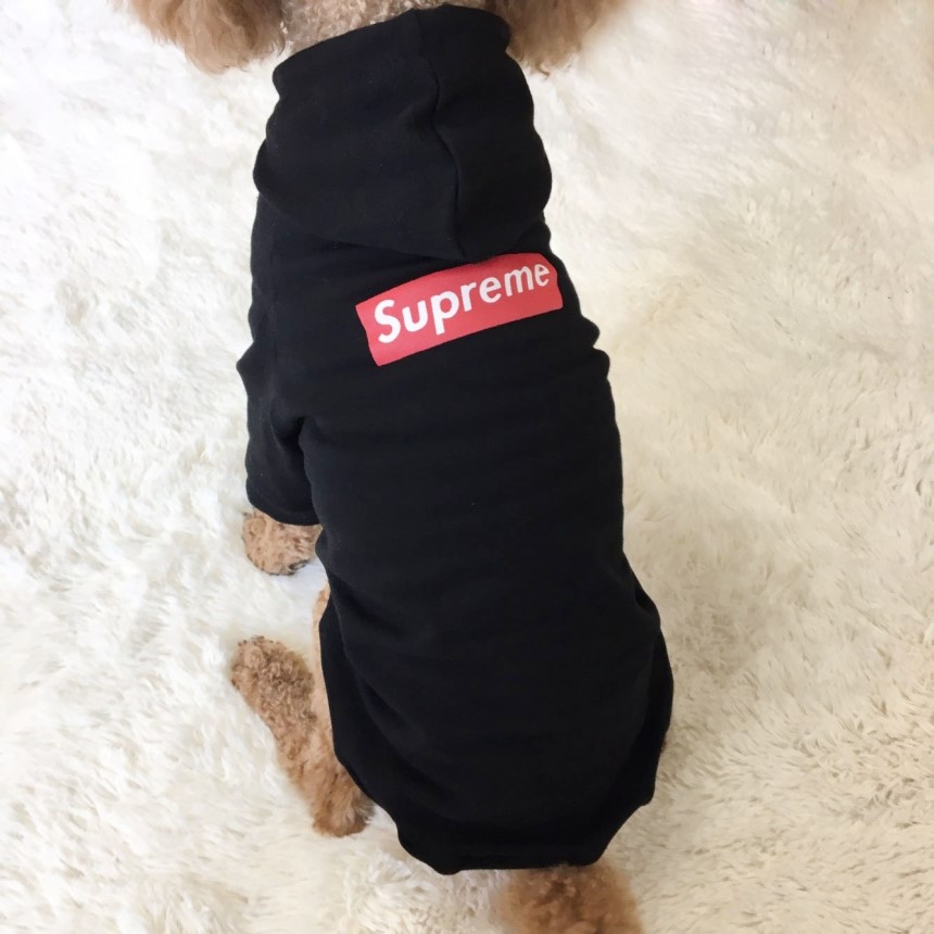 NEW DOG FASHION Supreme. st puppy hood Supreme tee