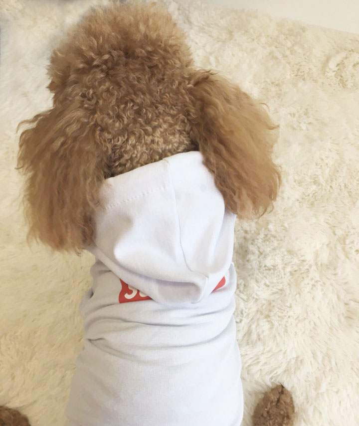 NEW DOG FASHION Supreme. st puppy hood Supreme tee