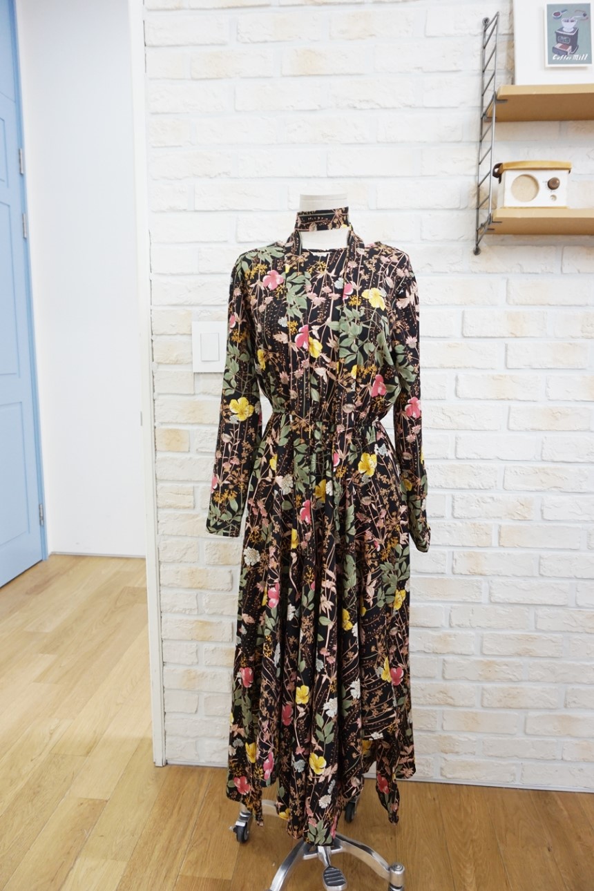 New Women Dress Flower Long Long Dress Floral Long